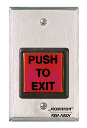 Securitron EEB2-R 2" Square Emergency Exit Red Button