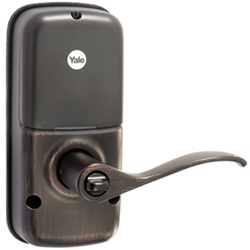 YRL220ZW10BP Oil Rubbed Bronze Z-Wave Touchscreen Lever Door Lock