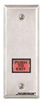 Securitron EEB3N-R 1" x 3/4" Rectangle Emergency Exit Red Button Narrow Stile