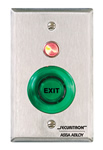 Securitron PBA-G 1-1/2 Round Alternate DPST  Green Button Illuminated - Alternate