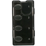 Simply Automated ZS24OS-BK Black 4 Oval Button Faceplate