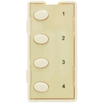 Simply Automated ZS24OS-A Almond 4 Oval Button Faceplate