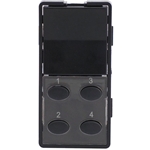 Simply Automated ZS25O-BK Black 1 Rocker and 4 Oval Button Faceplate