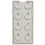 Simply Automated ZS28O-W White 8 Oval Button Faceplate