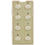 Simply Automated ZS28O-A Almond 8 Oval Button Faceplate
