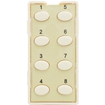 Simply Automated ZS28O-LA Light Almond 8 Oval Button Faceplate