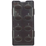 Simply Automated ZS28O-BN Brown 8 Oval Button Faceplate