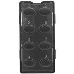 Simply Automated ZS28O-BK Black 8 Oval Button Faceplate