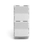 Simply Automated ZS22-W White Dual Rocker Half Height Faceplate
