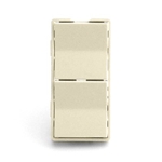 Simply Automated ZS22-A Almond Dual Rocker Half Height Faceplate