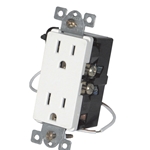 Simply Automated URD-30-W White Wall Receptacle - Wire In 12A