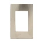 Leviton Acenti ACWM1-STS 1-Gang Stainless Steel Metalized Wallplate