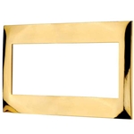 Leviton Acenti ACWM4-24K 4-Gang 24K-Gold Metalized Wallplate
