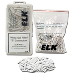 ELK-9022 White Gel Filled "B" Connectors Wire Splices (500 pc.)