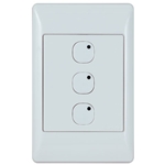 HAI 113A00-5 Omni-Bus 3-Button Wall Switch - White