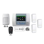 Honeywell Ademco L5100PK LYNX Touch w/ 3 Door / Window Transmitters one Four-Button Wireless Key & One Wireless Motion Detector