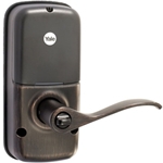 YRL220ZW10BP Oil Rubbed Bronze Z-Wave Touchscreen Lever Door Lock